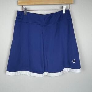 Jofit Golf Swing Skort‎ - Size S - Blue with White Trim - Stretch Fabric